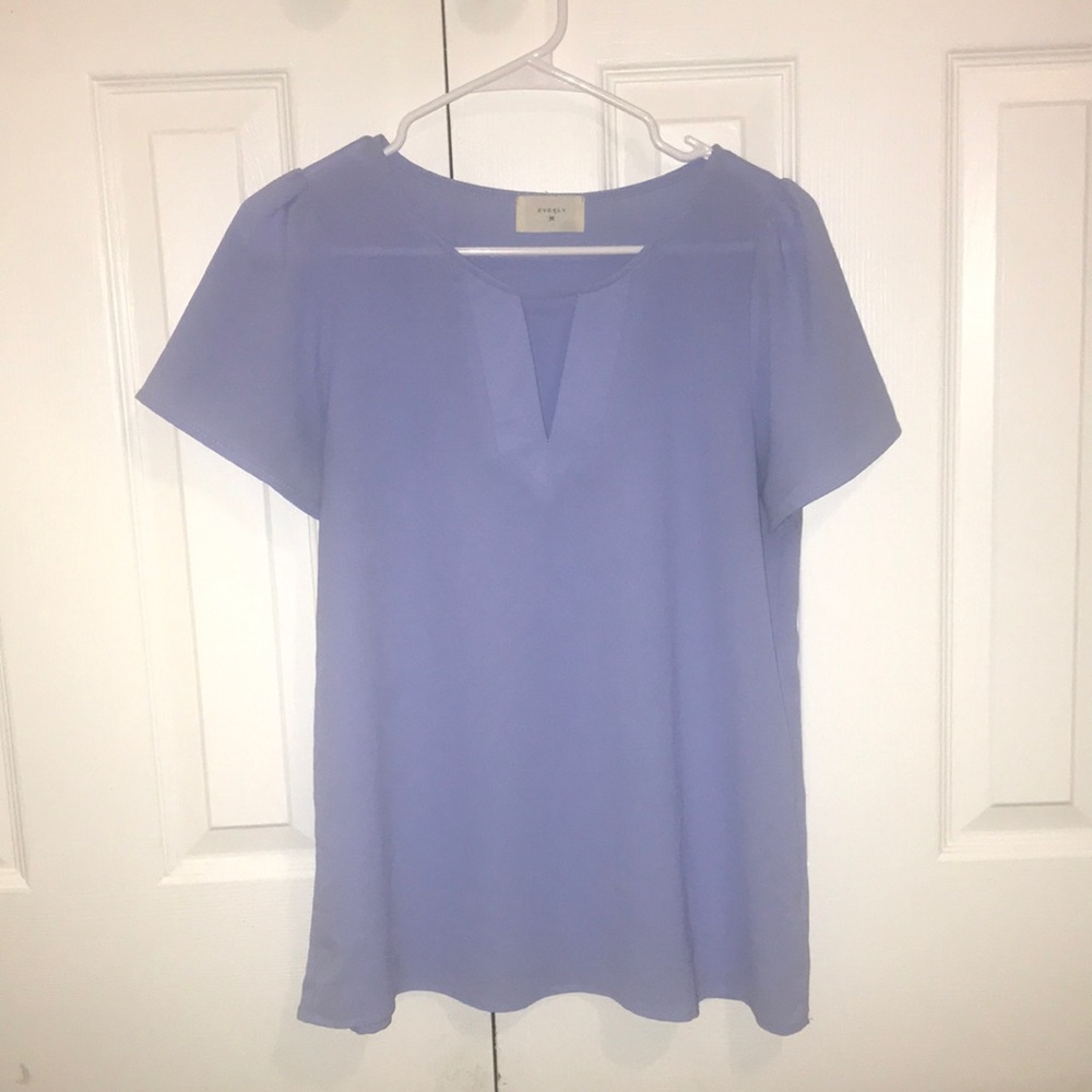 Light Blue EVERLY blouse - size M